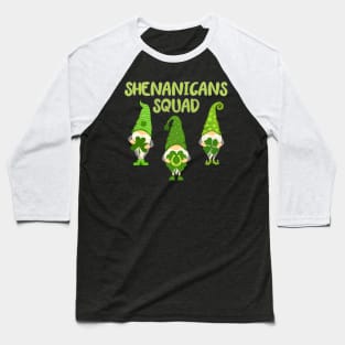 Gnomies Shenanigans Squad St. Patrick's Day Baseball T-Shirt